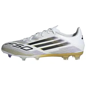 Adidas F50 League FG/MG Football Shoes for Men and Women, Comfortable, Fashionable, Anti-Slip, Durable, White Black Trending Shoes, House White Official Shoes to Get / Maison Mihara