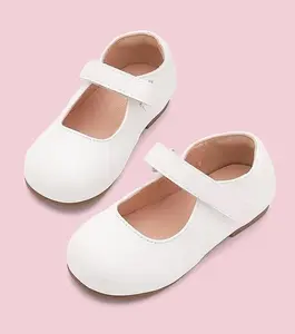 Toddler Flower Girl Dress Shoes Mary Janes Flat,Casual Comfortable Breathable Round Toe Flatshoe