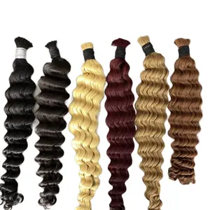 Deep wave bulk hair