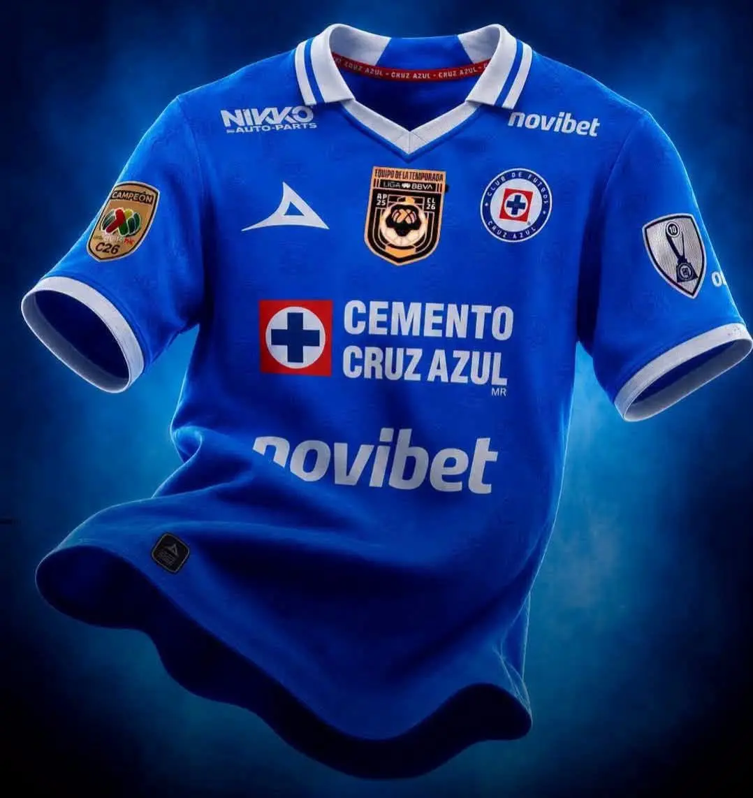2025/26 Blue Home Soccer Jersey - Quick-Dry Short-Sleeve Football Shirt, Breathable Athletic Sports Top for Collectible Sports Wear