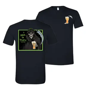 A Drink to Death Grim Reaper Shirt - Gildan, Comfy and Quality Shirt / Hoodie
