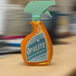 Opalite Turntable Spinner!  Spinning bottle for Vinyl Players!