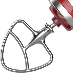 Stainless Steel Beaters for  Stand Mixer, 4.5-5Qt Tilt- Paddle Attachment for  Mixer, Polished Flat Beater for -Dishwasher Safe by
