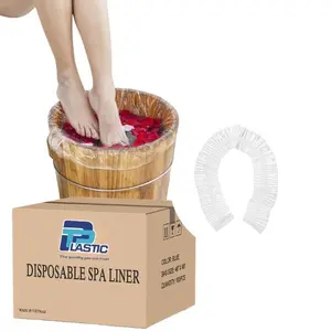 TP Plastic 400 PCS Clear Disposable Foot Spa Liners | Waterproof Pedicure Tubs Liners for Salon & Home Use