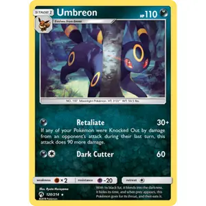 Pokemon TCG Umbreon Lost Thunder Near Mint Trading Card Single