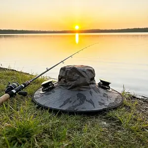New Solar-Powered Outdoor Cooling Summer Fan Hat - Sun hat with built-in solar fan, dual-power rechargeable fan, waterproof outdoor fan, ideal for sports events, unisex design, UPF 50+ sunshade bucket hat - lightweight golf cap