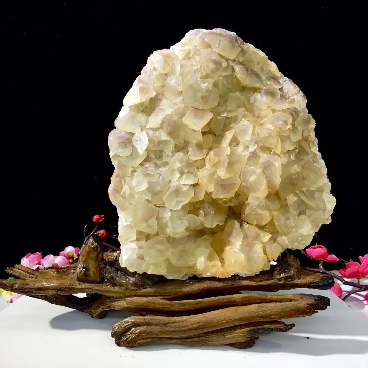 Elegant Natural Crystal Decorations, Calcite Crystal Specimen Ornaments for Room Decor, House Decor (Jewelry Accessories & Derivatives Category), Home, Glamorous Natural Crystal Decorations