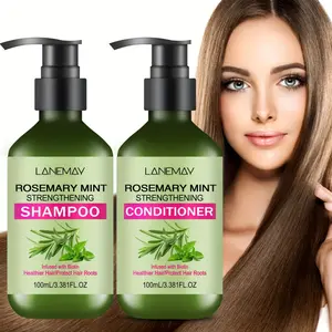 Set of 2 Rosemary Mint Shampoo And Conditioner - Hair Care Products for Enhanced Strength And - Nourishing And Smoothing for Fine Hair