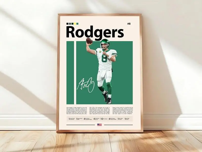 Aaron Donald Poster, Football Sports Poster Unframed