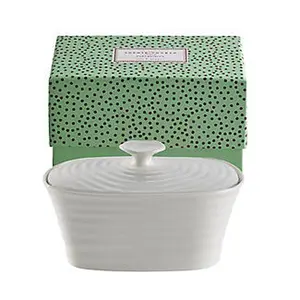Portmeirion Sophie Conran White Covered Butter Dish