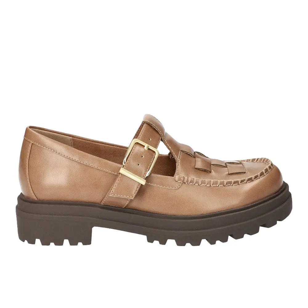 Bella Vita Womens Makell Comfort Lug Sole Slip On Loafers Casual - Beige