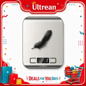 Ultrean Food Scale, Digital Kitchen Scale for Baking Cooking and Meal Prep, 6 Units with Tare Function, 11lb (Batteries Included)
