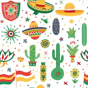 Celebrate Mexico Pattern 16 Quilting Cotton Fabric