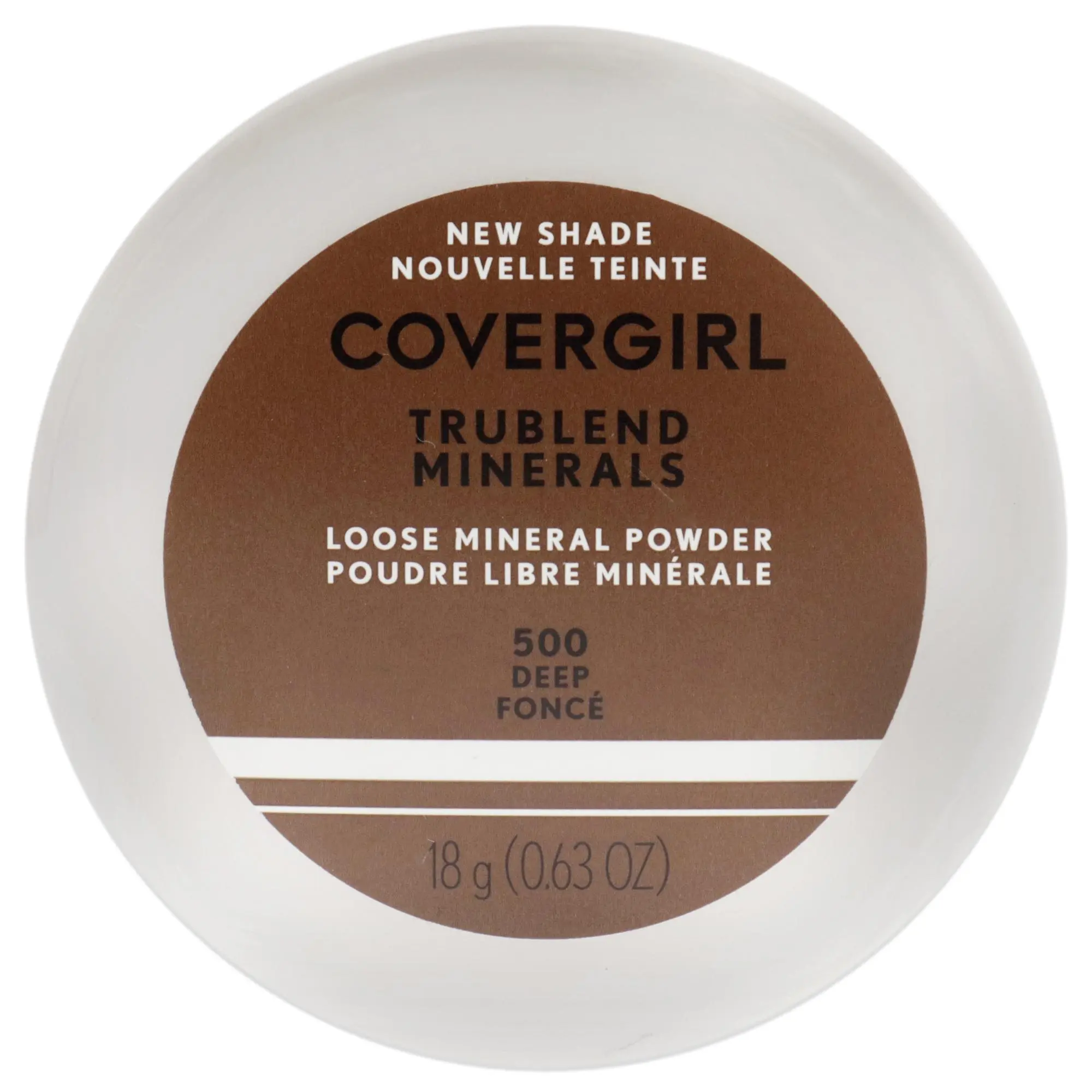 CoverGirl TruBlend Loose Mineral Makeup Powder for Women, 500 Deep Shade, 0.63 oz