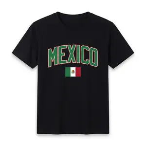 100% Cotton Mexico Flag Mexican Hispanic Siesta Pride Vintage T-Shirt