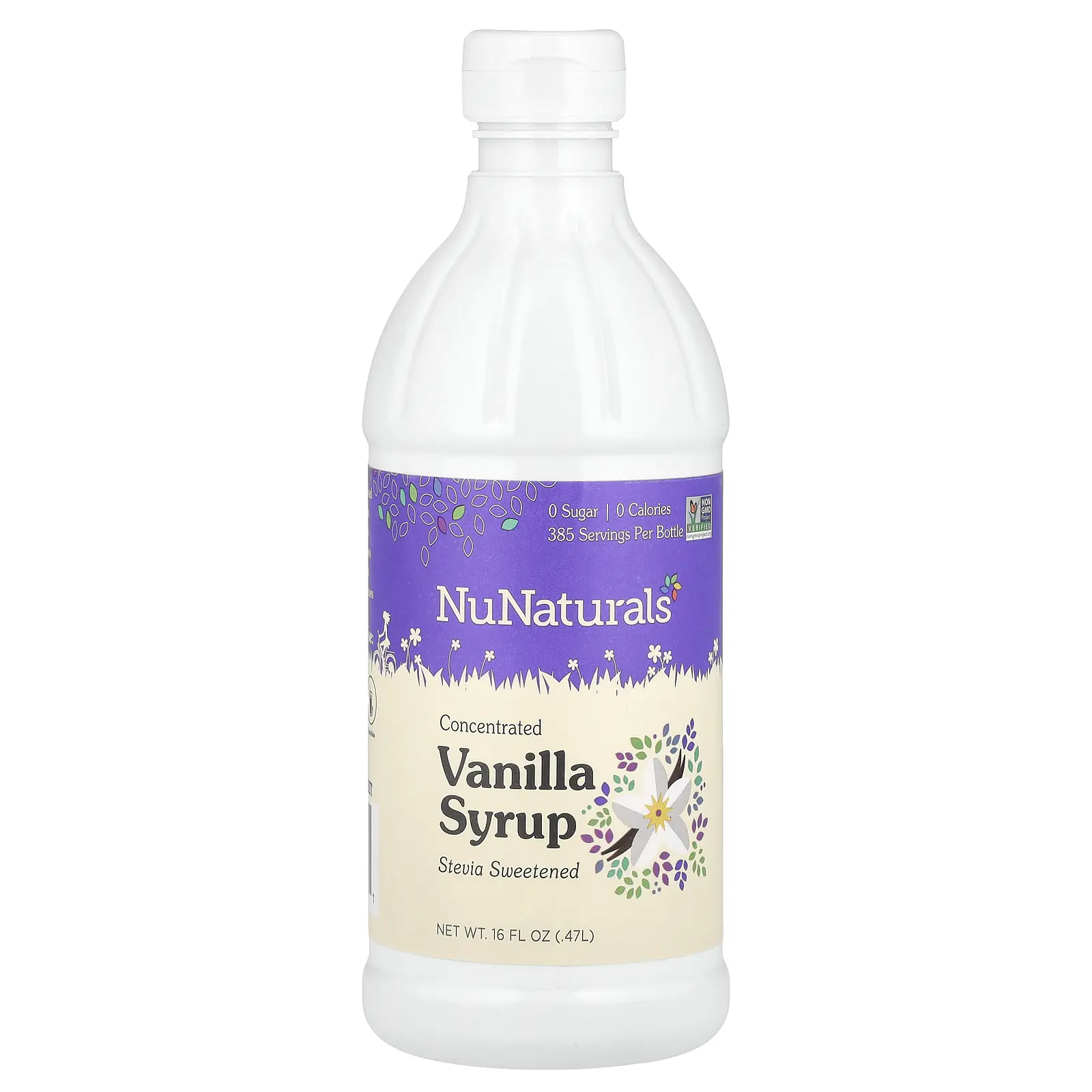 NuNaturals Concentrated Vanilla Syrup, 16 fl oz (0.47 l)