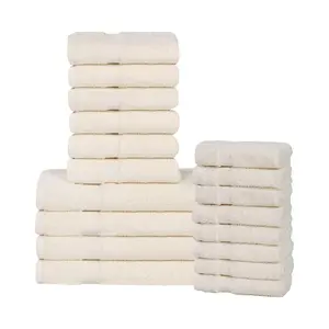 Superior Cotton Absorbent 18-Piece Towel Set