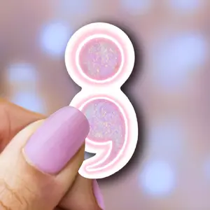 Semicolon Sticker | Mental Health Sticker