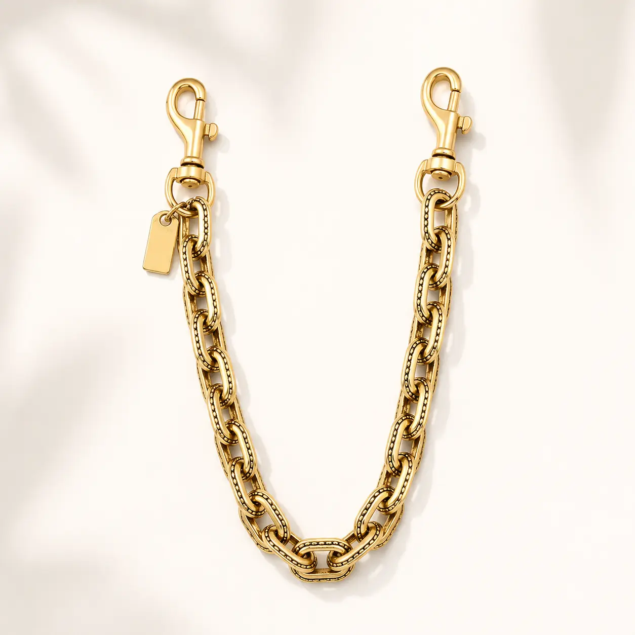 Elegant Handbag Chain Purse Strap, Sparkling Metal Detachable Accessory for Women Girls, Lightweight 24.5 cm in Gold or Silver Tone