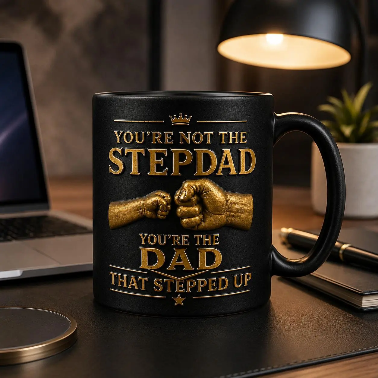 You're Not The Stepdad You're The Dad That Stepped Up Tumbler, Stepfather Appreciation Gift, Father's Day Travel Cup