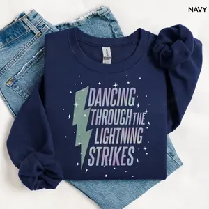 Opalite Showgirl Sweater, Dancing Through The Lightning Sweatshirt, TS Inspired Graphic Shirt, Now The Sky Is Opalite