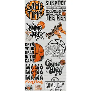 BASKETBALL SEASON PREMADE - GANG SHEET 22x48