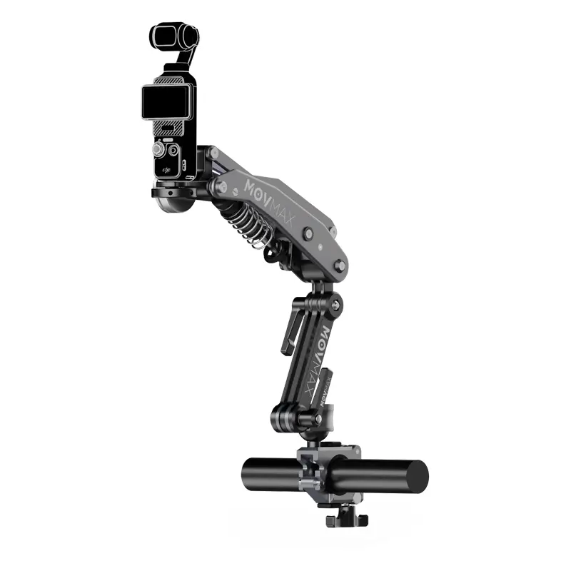 MOVMAX Blade Arm Rod Clamp Kit - Metal Stabilizing Mount for DJI Osmo Pocket 3 Action Camera, Bicycles, Motorcycles for Vlogging, Sports Recording