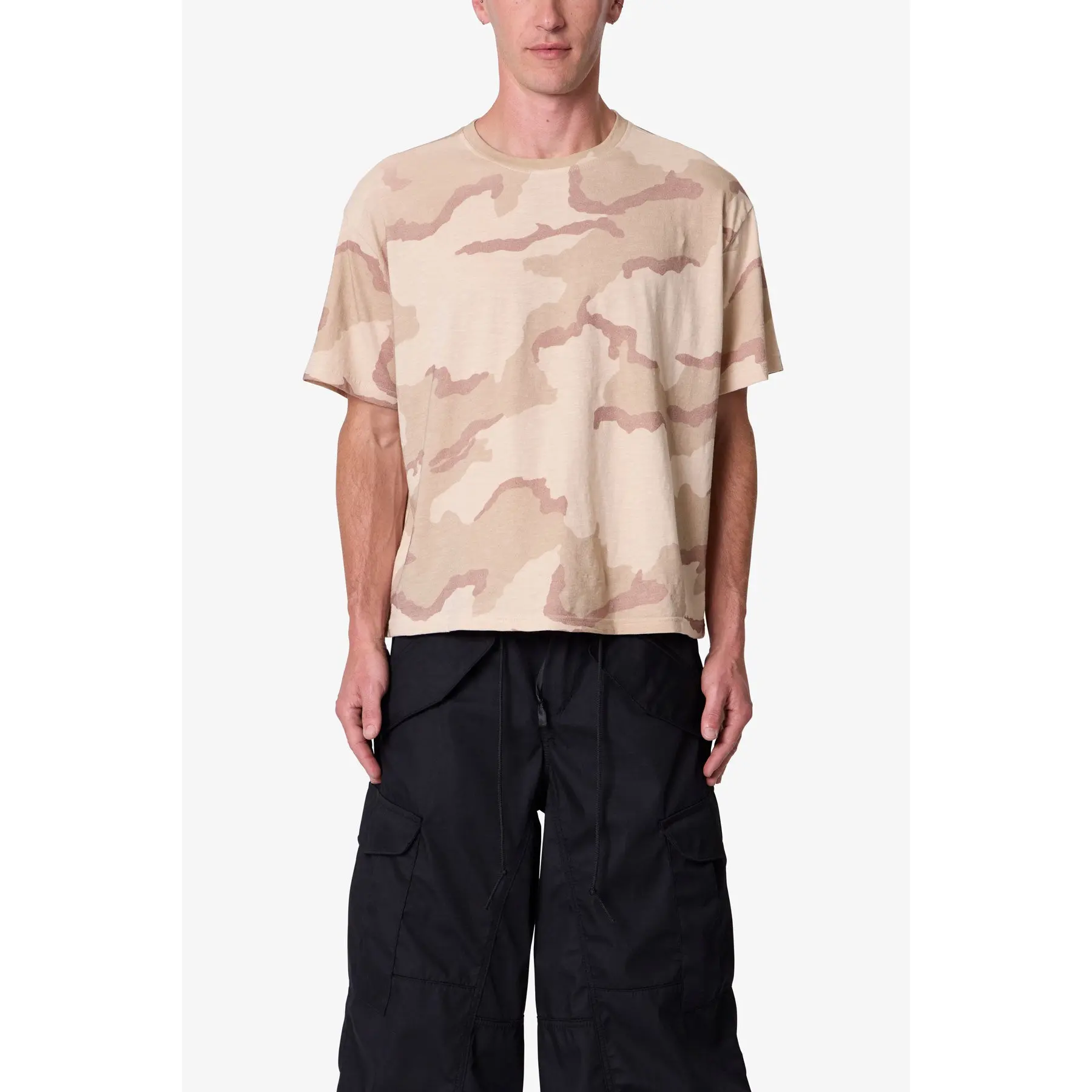 mnml Sprayed Slub Tee - Desert Camo