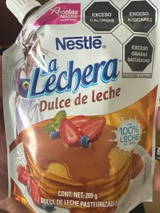 Nestlé La Lechera Dulce de Leche 100% Leche de Vaca Snack Dessert 209g Pasteurizado