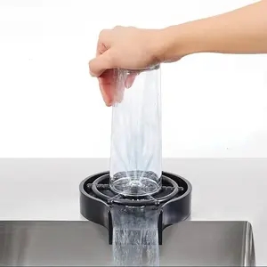 Automatic High Pressure Cup Washer Faucet Glass Rinser Glass Cup Washer Bar Beer Milk Tea Cup Cleaner Kitchen Sink Accessories