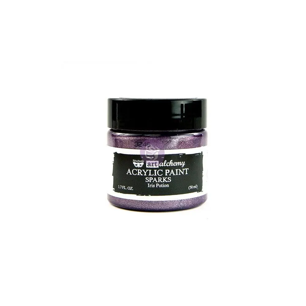 Metallic Acrylic Paint in Iris Potion, Rich Creamy Formula with a Shimmering Hue and Sparkling Finish for Art & Crafts - 50ml (1.7 fl oz), Metallic Paint, Creamy Texture, Decorative Art