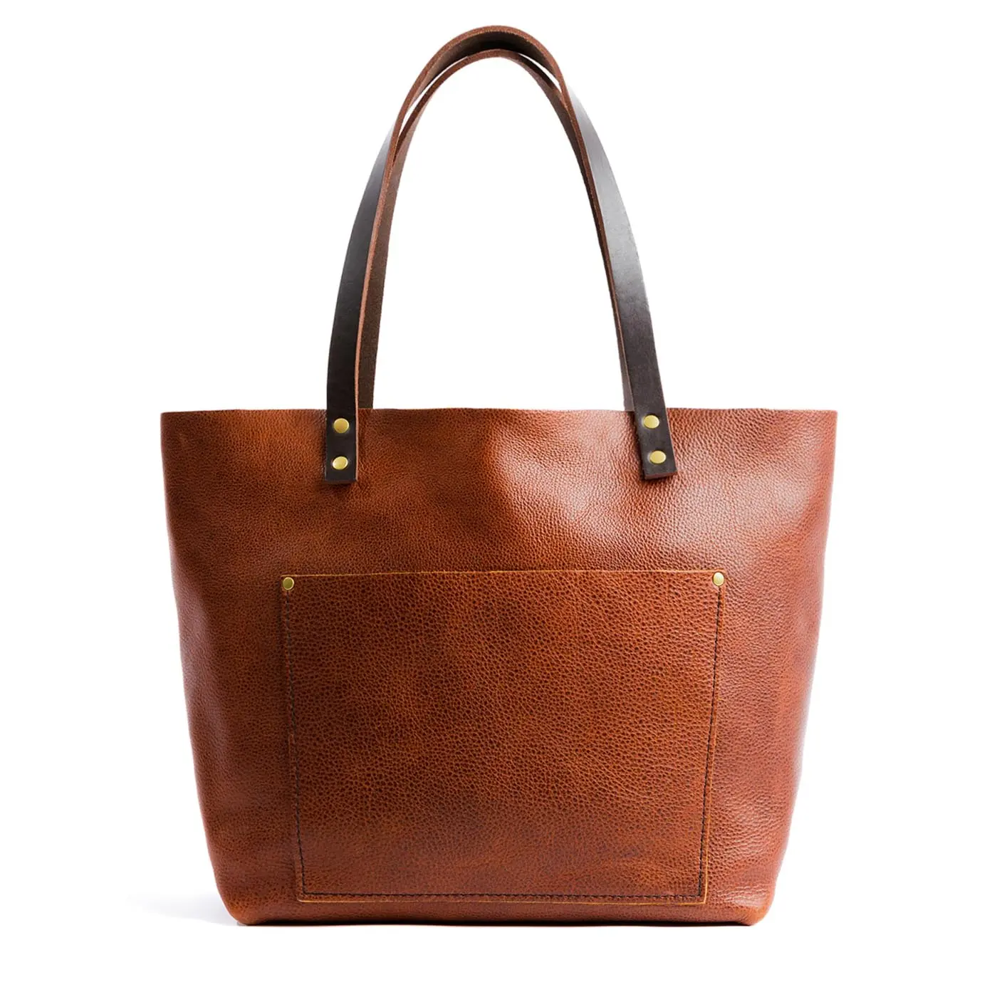 Portland Leather Classic Leather Tote – Premium Leather Work Tote Bag for Travel & Everyday Carry – Shoulder Bag with Interior Pockets Durable Commute Bag