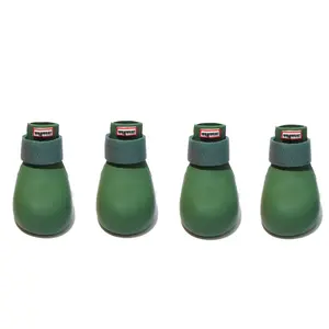 WagWellies Dog Rubber Rain and Winter Booties in Forest Green