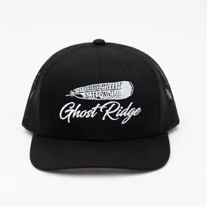 Richardson 112 7 Panel baseball cap with feather pattern, mesh baseball cap with adjustable buckle for men and women, flat-brimmed Western style cap, rodeo and street cap.