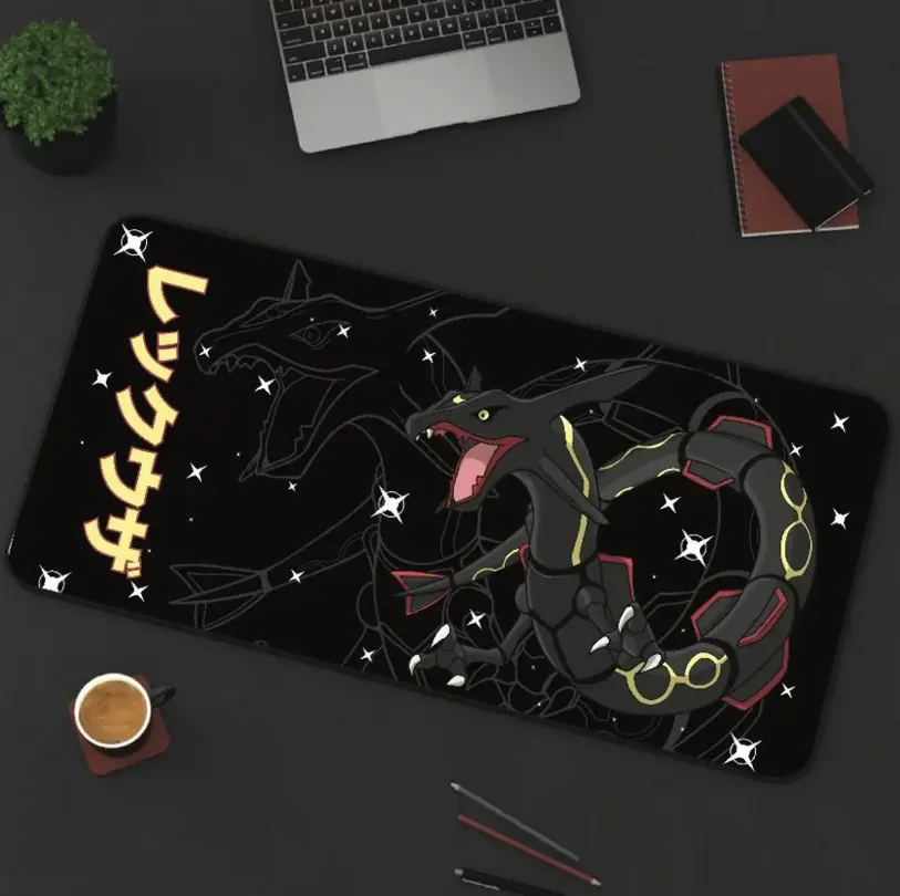 Rayquaza Pattern Desk Mat! Perfect for a Gift, Present, Holiday, Birthday! Japanese Anime