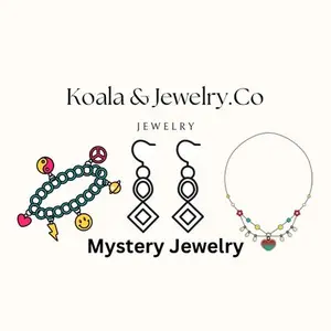 Koala & Co. Jewelry Mystery Handmade Jewelry Set - Unique Charms Bracelets Earrings Necklaces & Keychains in Silver or Gold