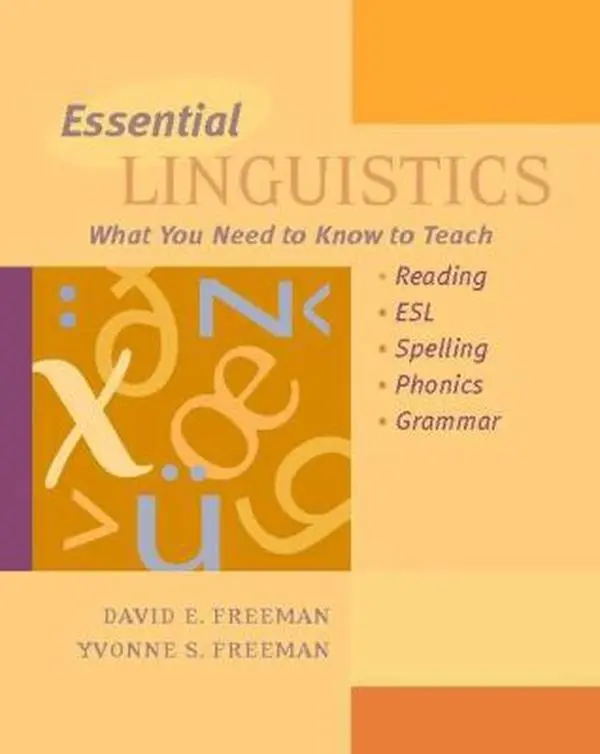 USED Book - Essential Linguistics: What You Need to Know to Teach Reading, ESL, Spelling, Phonics, and Grammar by David Freeman (Paperback) - english