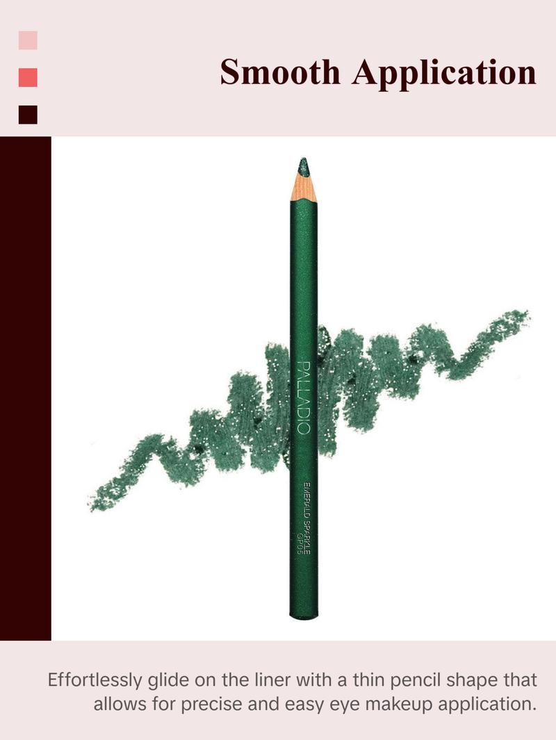 Palladio Glitter Eyeliner Pencil - Makeup Nourishing Tool for Glitter Finish