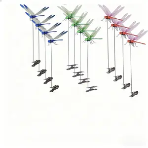 Realistic Dragonfly Clip Mosquito & Wasp Repellent for Garden Potted Plants Fake Dragonfly That Actually Works Clip On Pots Repels Pests Looks Real Garden Hack