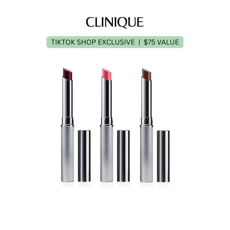 Clinique Almost Lipstick Honey Trio - Almost Lipstick in Black Honey, Pink Honey and Nude Honey