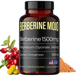 Berberine Mojo - Berberine HCL with Magnesium Glycinate and Ceylon Cinnamon. Healthcare Dietary Healthcare Dietary Fitness