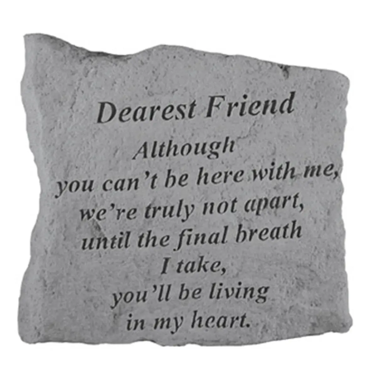 Kay Berry Inc. 5.25x5.25 Inches Dearest Friend Memorial Plaque - Home Decor, Memorial Sign for Grieving Loved Ones, Signs
