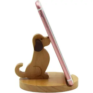 Cute  Cellphone Holder Stand Wooden Smartphone Desk Holder for  Mobile Phones  Phone Stand Desk Ornament