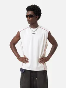 Aelfric Eden Breezy Feather Tech Tank Oversized Sleeveless Fit Red Contrast Stitching Detail Breathable Quick-Dry Fabric Sporty Techwear Unisex Top