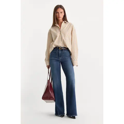 GOOD WAIST PALAZZO JEANS | INDIGO511