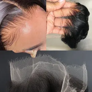 Berrys Hair 13x6 Frontal Only Straight HD Lace Frontal 13x6 Invisible for Seamless Melt - Real HD Lace, Glueless, 130% Durability