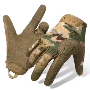 Outdoor Tactical Gloves Sports Safety Gloves Breathable Anti-Slip Touchscreen Full Finger Gloves for Cycling Working Motorcycle Fishing Hiking Motorcycle Riding Gloves Outdoor Protective Gear