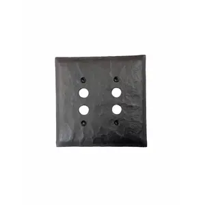 Rustic Farmhouse Double Push Button Switch Plate EPH525