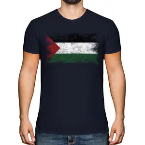 PALESTINE DISTRESSED FLAG FILASTINE PALESTINIAN GIFT T-Shirt Unisex T-Shirt Top Cotton Menswear Man