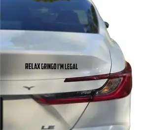 Relax Gringo I'm Legal 10 Inch Vinyl Decals UV Resistant Waterproof for Cars Laptops and More Unique Stylish Design